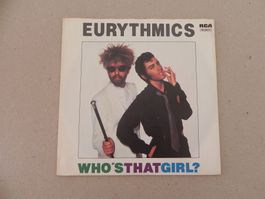 Single brit. Pop Duo Eurythmics 1983 Who`s that Girl ?